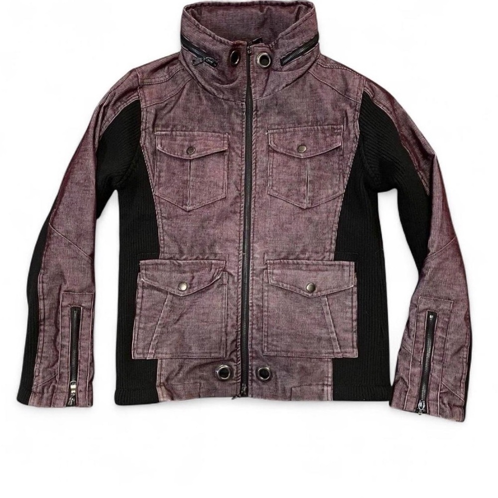 Semantic Design Japanese Brand Multi-Pocket Corduroy Bondage Style Jacket Small